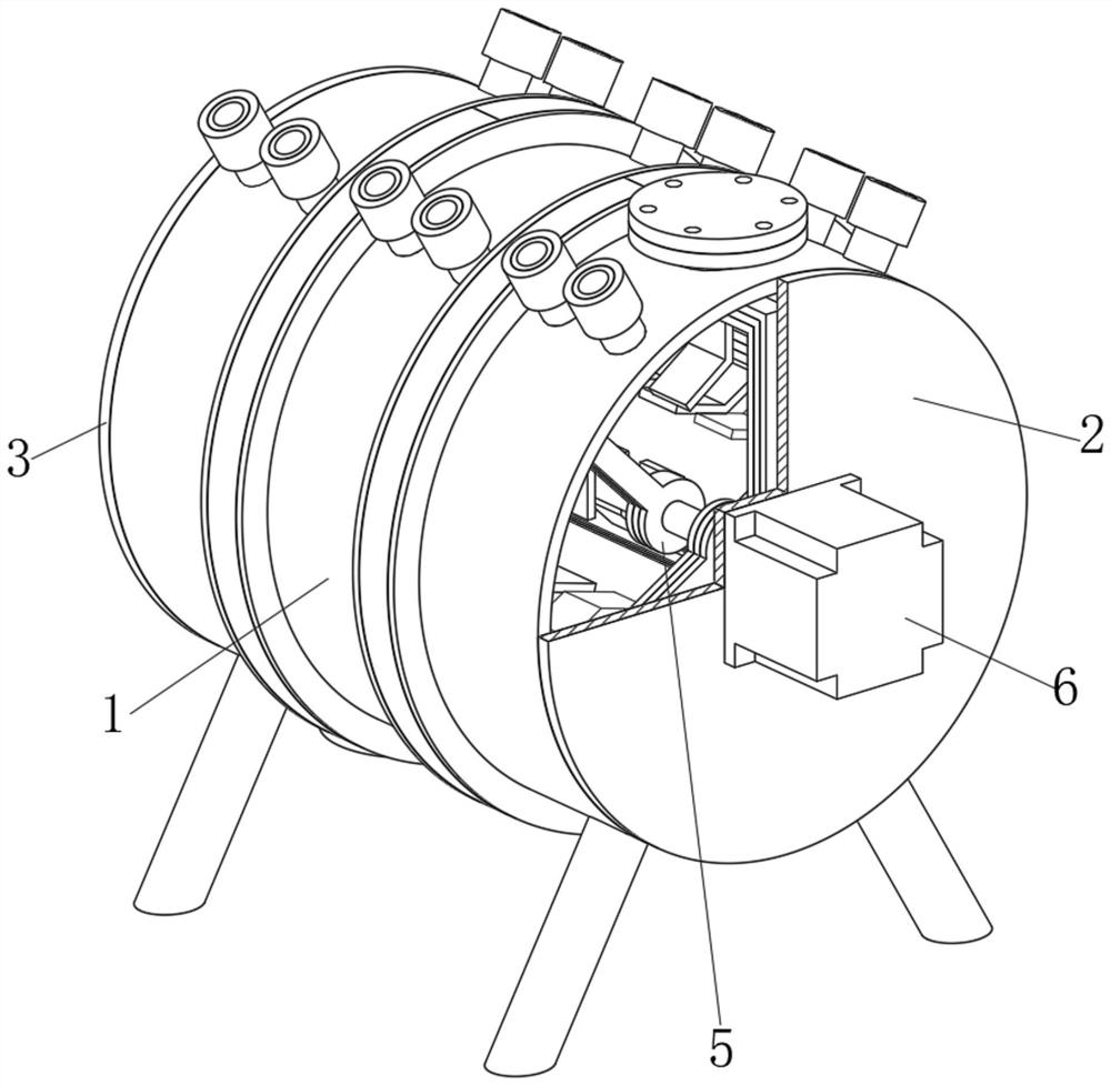 Heating type lubricating oil blending device based on electromagnetic induction principle