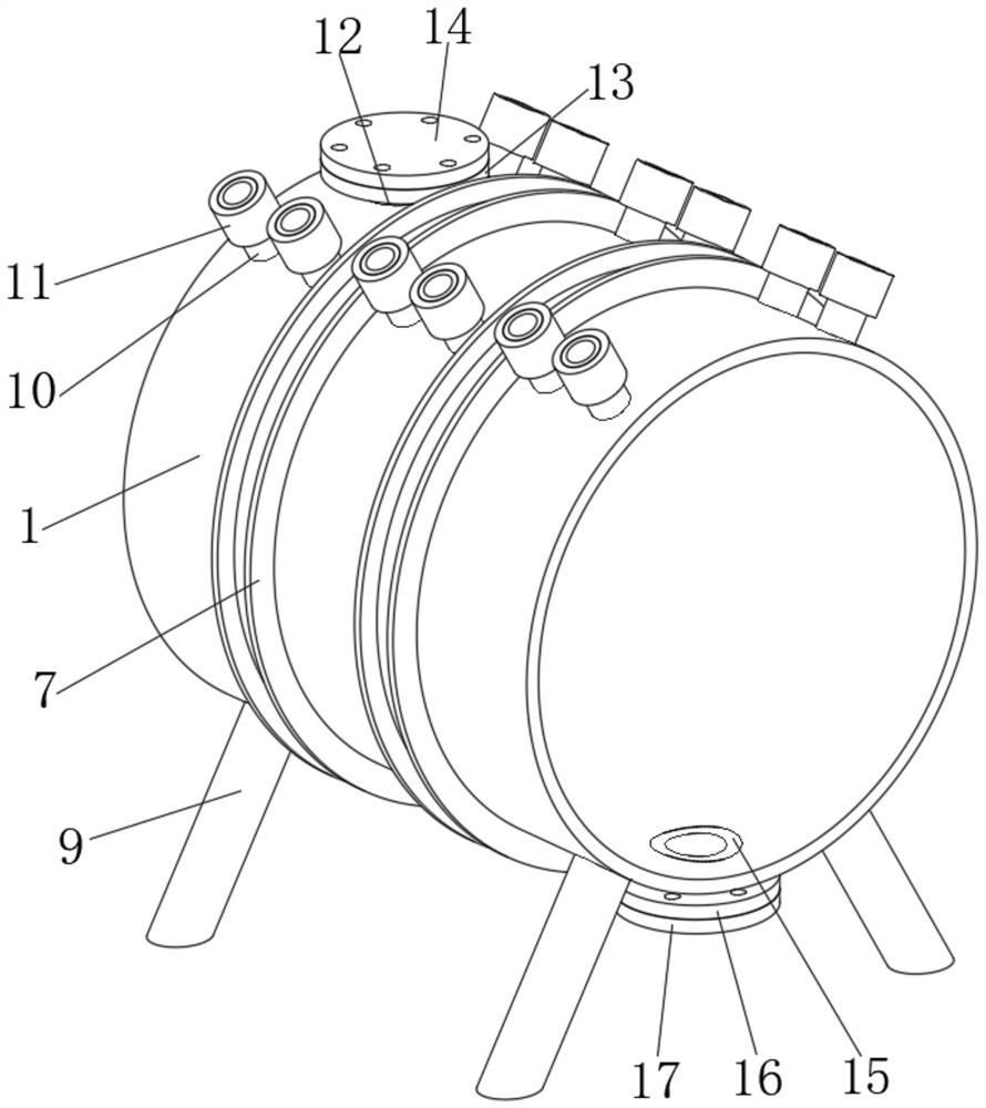 Heating type lubricating oil blending device based on electromagnetic induction principle