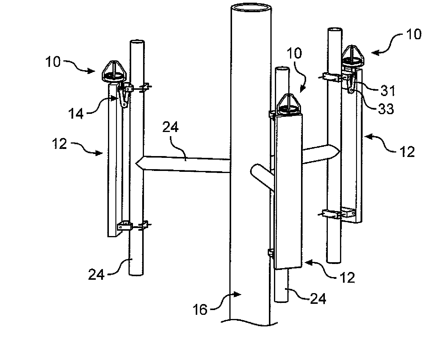 Directional alignment and alignment monitoring systems for directional and omni-directional antennas based on solar positioning alone or with electronic level sensing