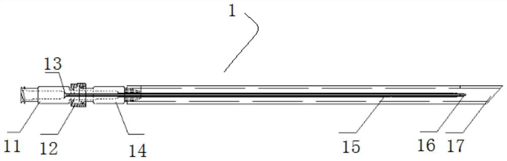 Disposable midline catheter kit for venous blood sampling or transfusion in short term