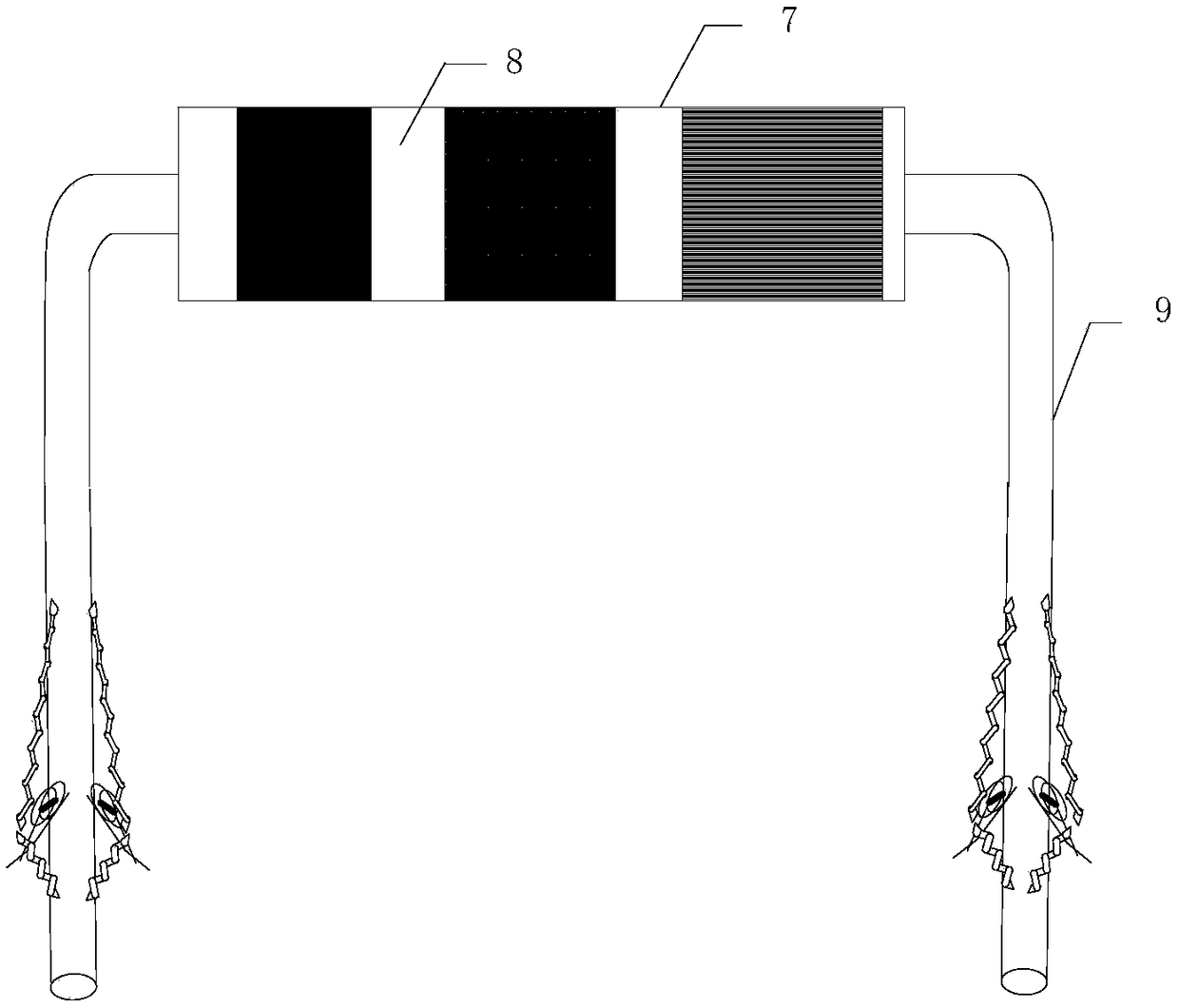 Capillary tube radiation control system