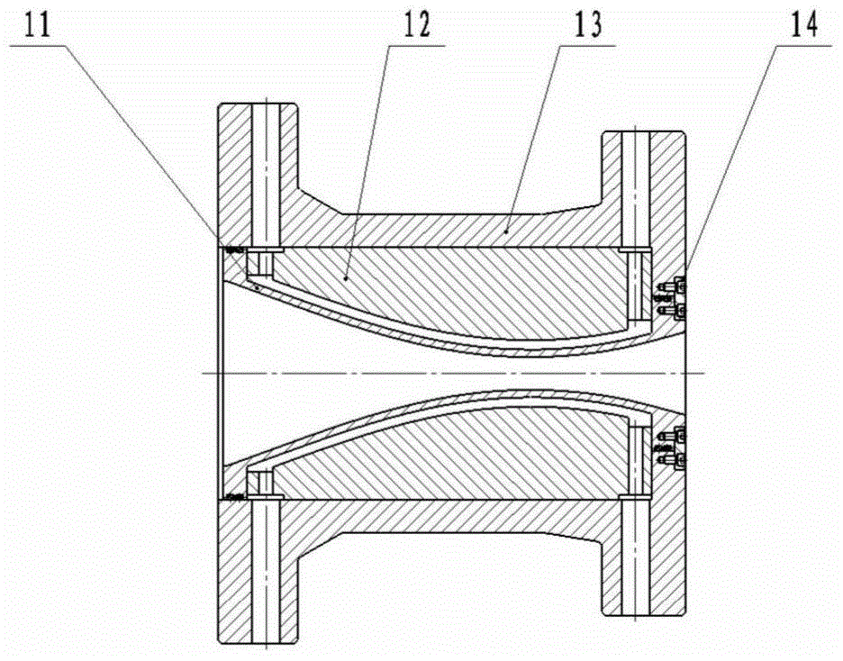 Variable Mach number nozzle in hypersonic low density wind tunnel