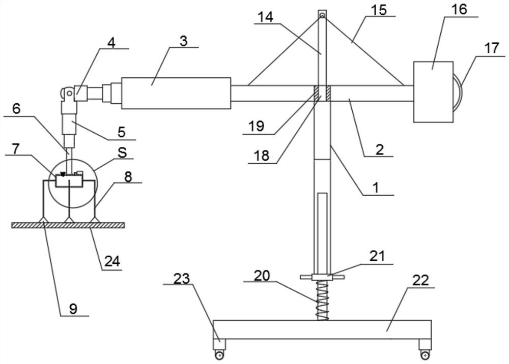 Auxiliary device for large-area laying of ceramic tiles and use method thereof