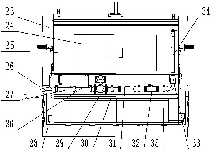 Vehicle-mounted double-water-tank type oilfield water meter field calibration device and method