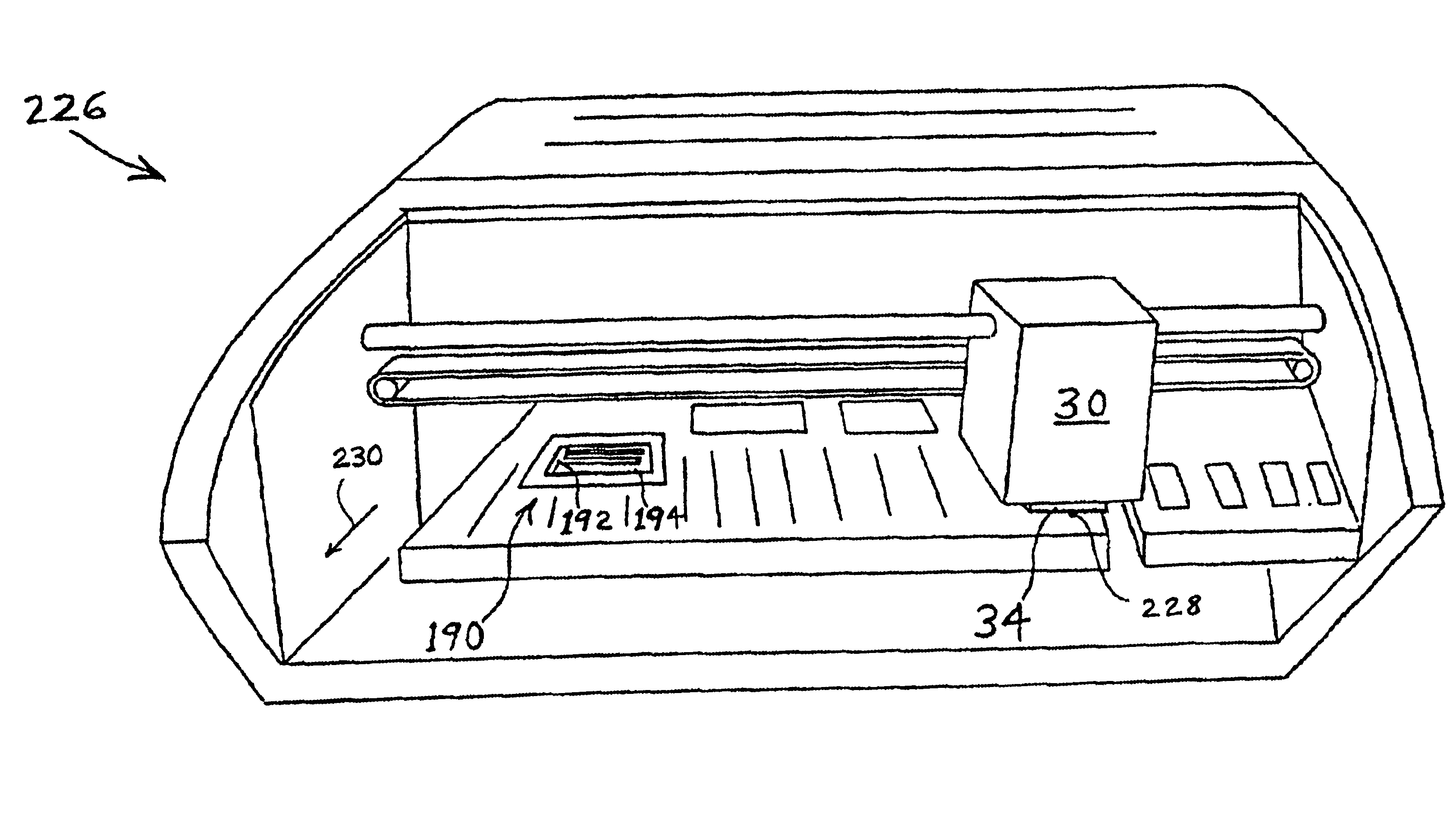 Missing nozzle detection method and sensor for an ink jet printer