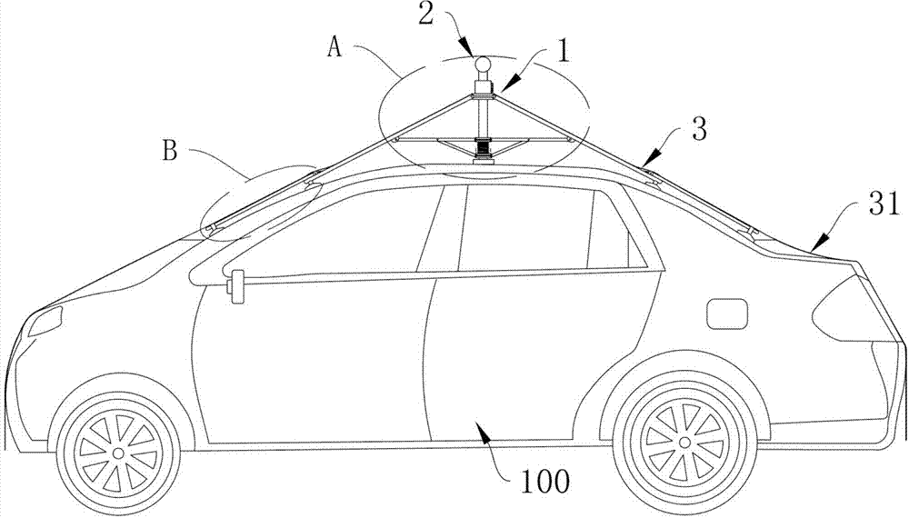 Sunshading, heat insulation and dust blocking umbrella cover used for automobile