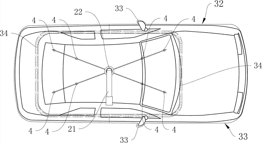 Sunshading, heat insulation and dust blocking umbrella cover used for automobile