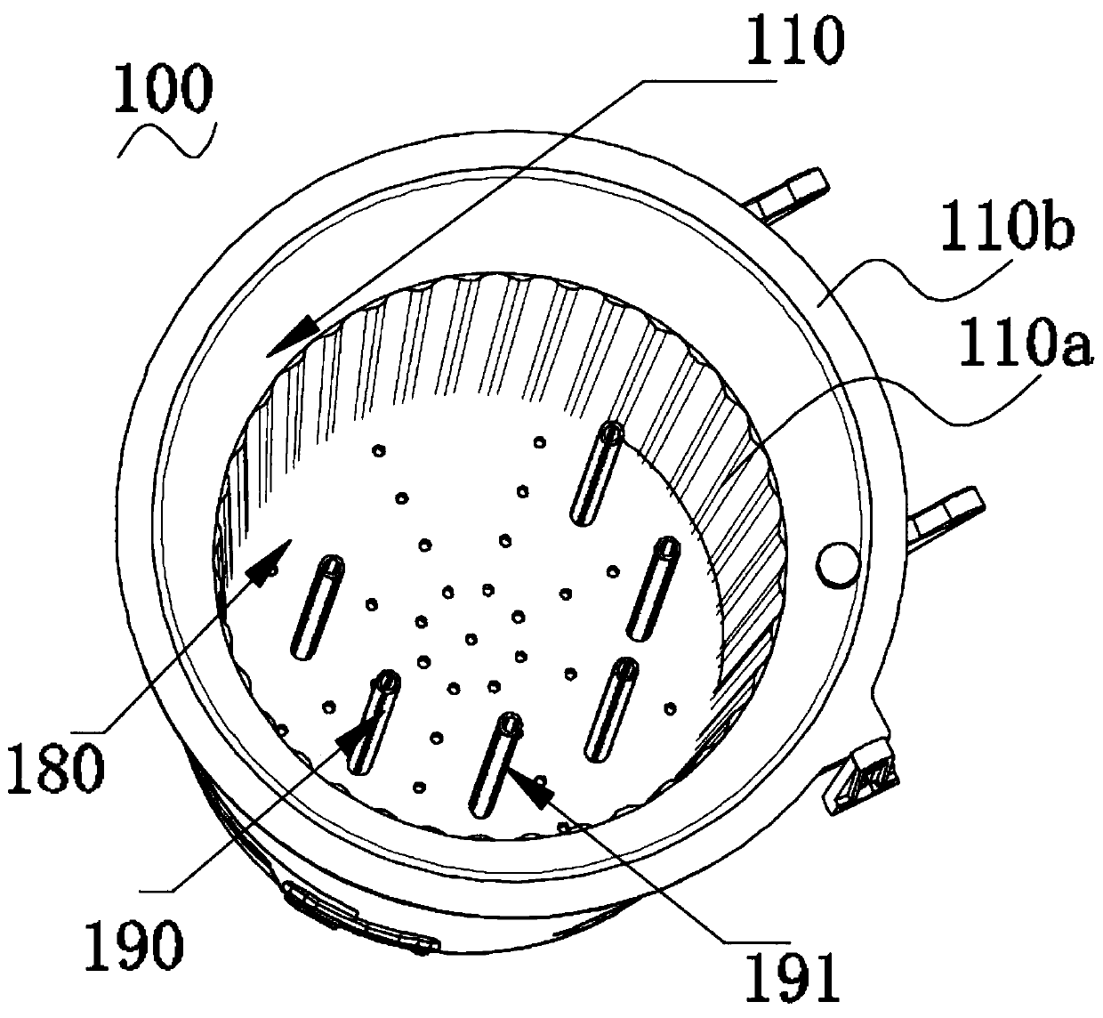 Efficient garbage composting barrel