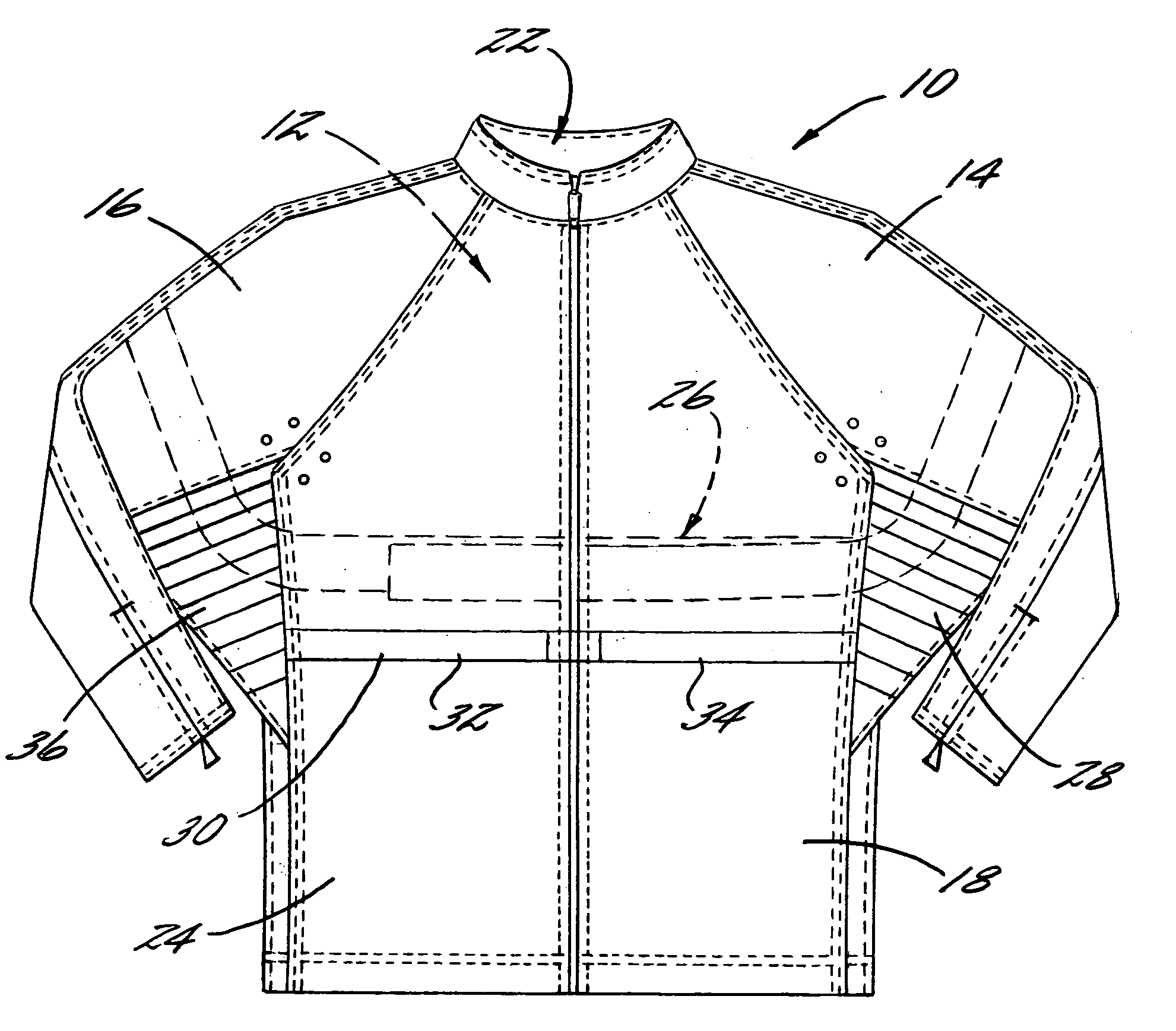 Swing training jacket