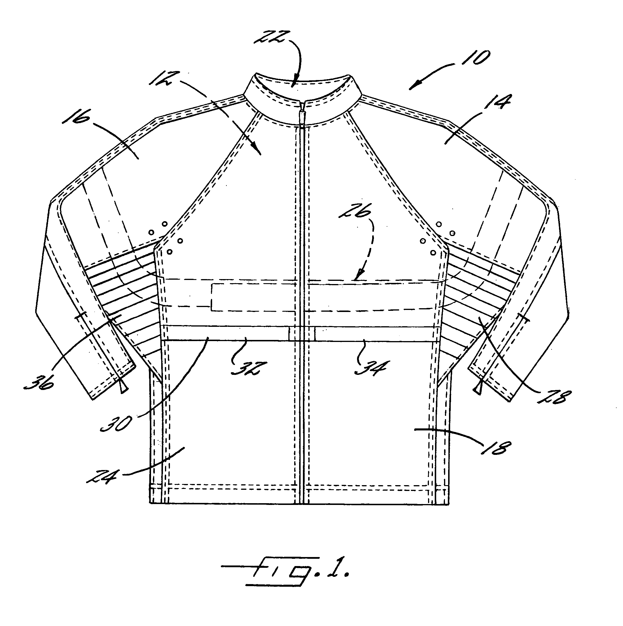 Swing training jacket