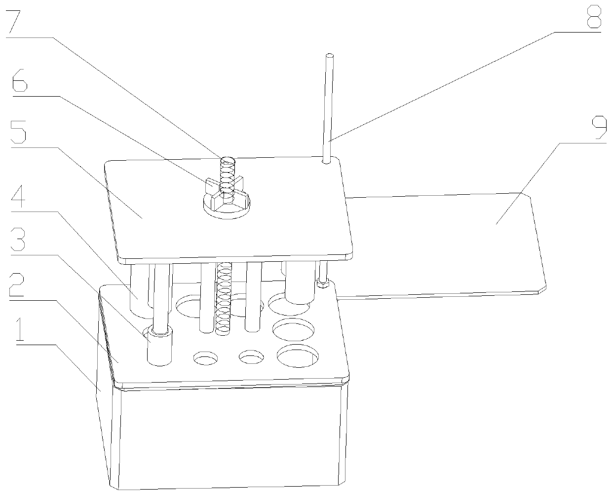 Single station paste filling test-piece preparation device