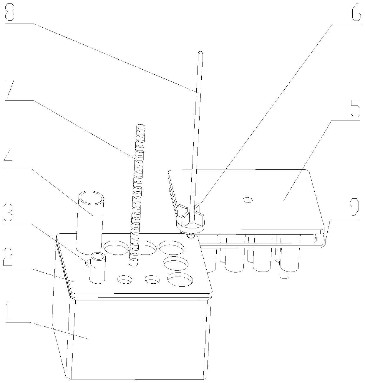 Single station paste filling test-piece preparation device