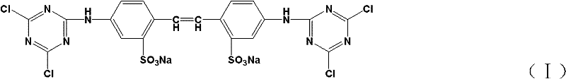 Method for preparing liquid fluorescent brightener composition of diphenylvinyl triazine compounds