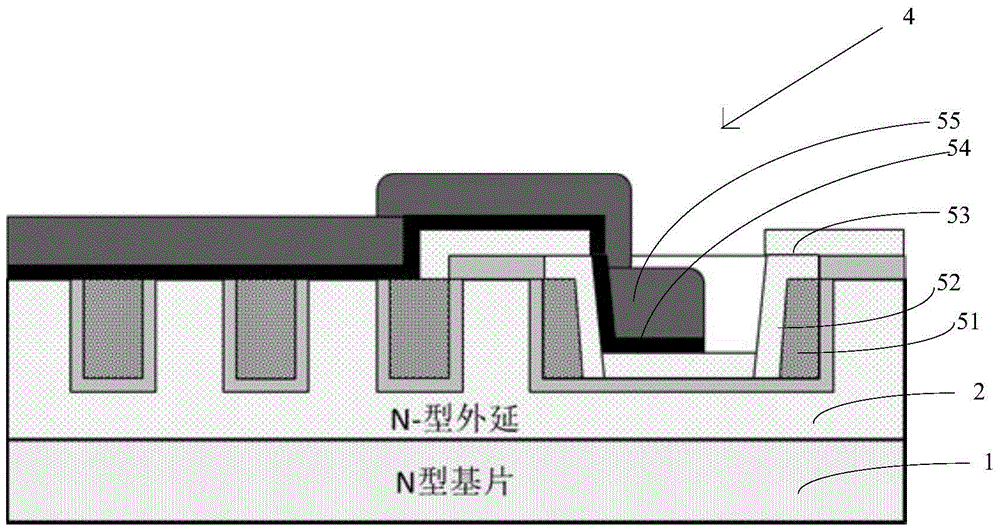 Trench Schottky diode terminal structure and preparation method thereof