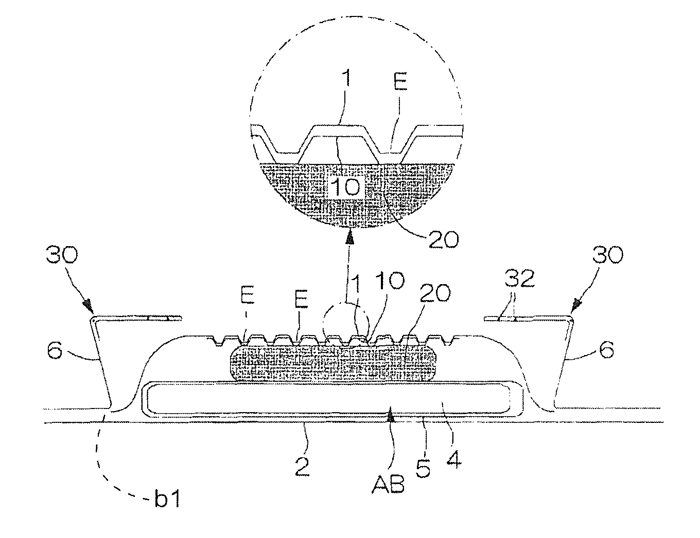 Sanitary napkin with a tow fiber assembly