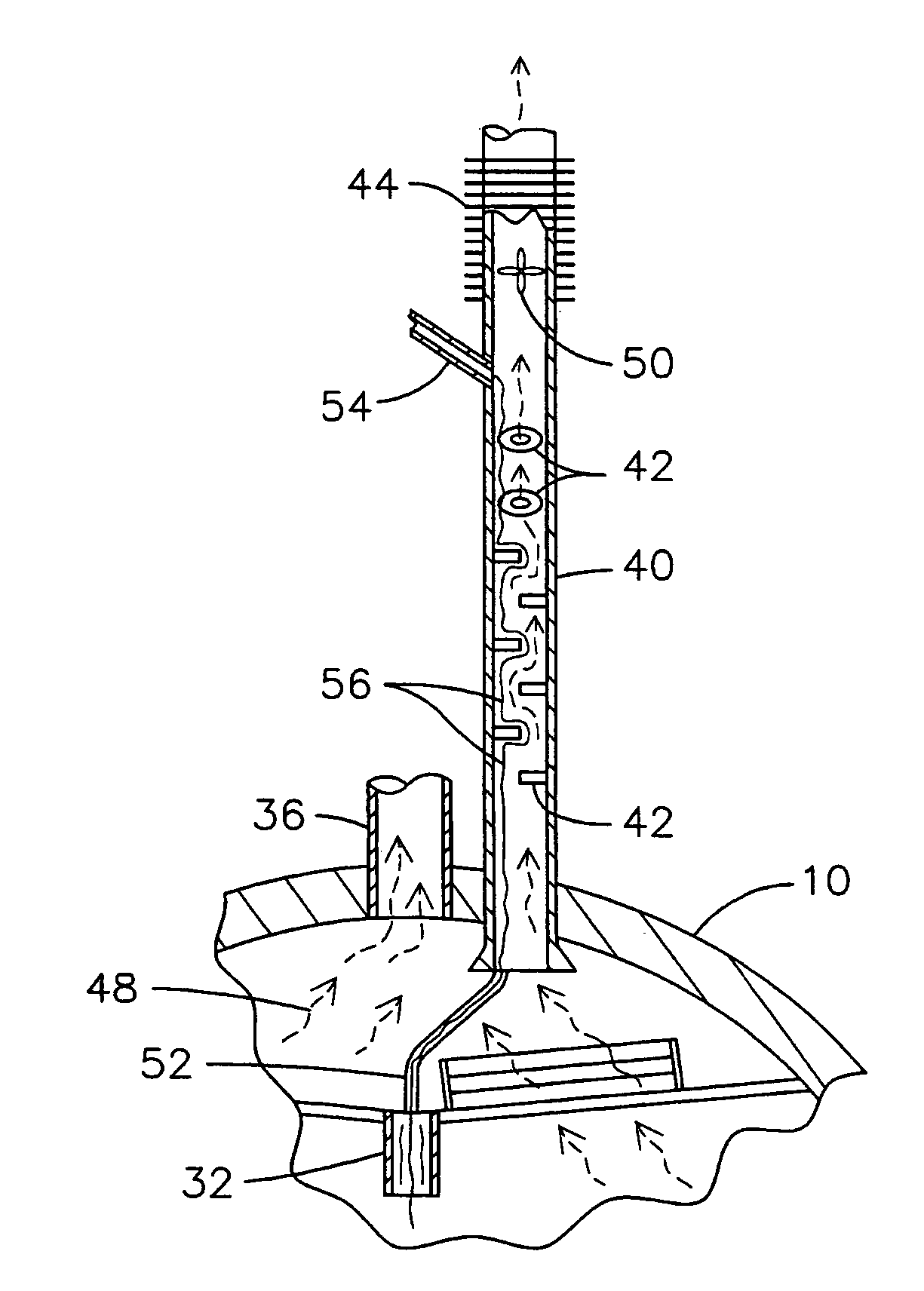 Condensing deaerating vent line for steam generating systems