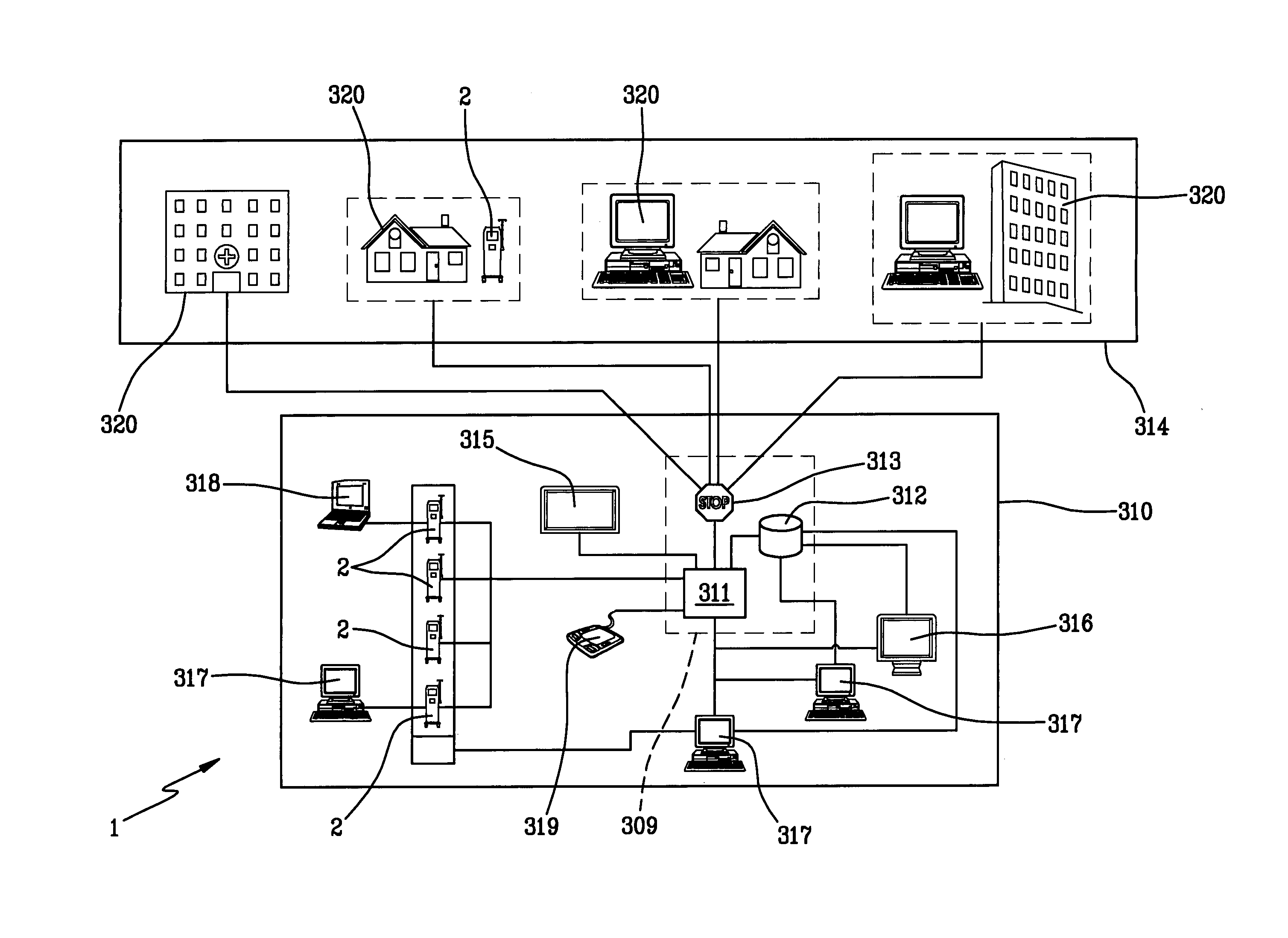 Medical machine for fluid treatment