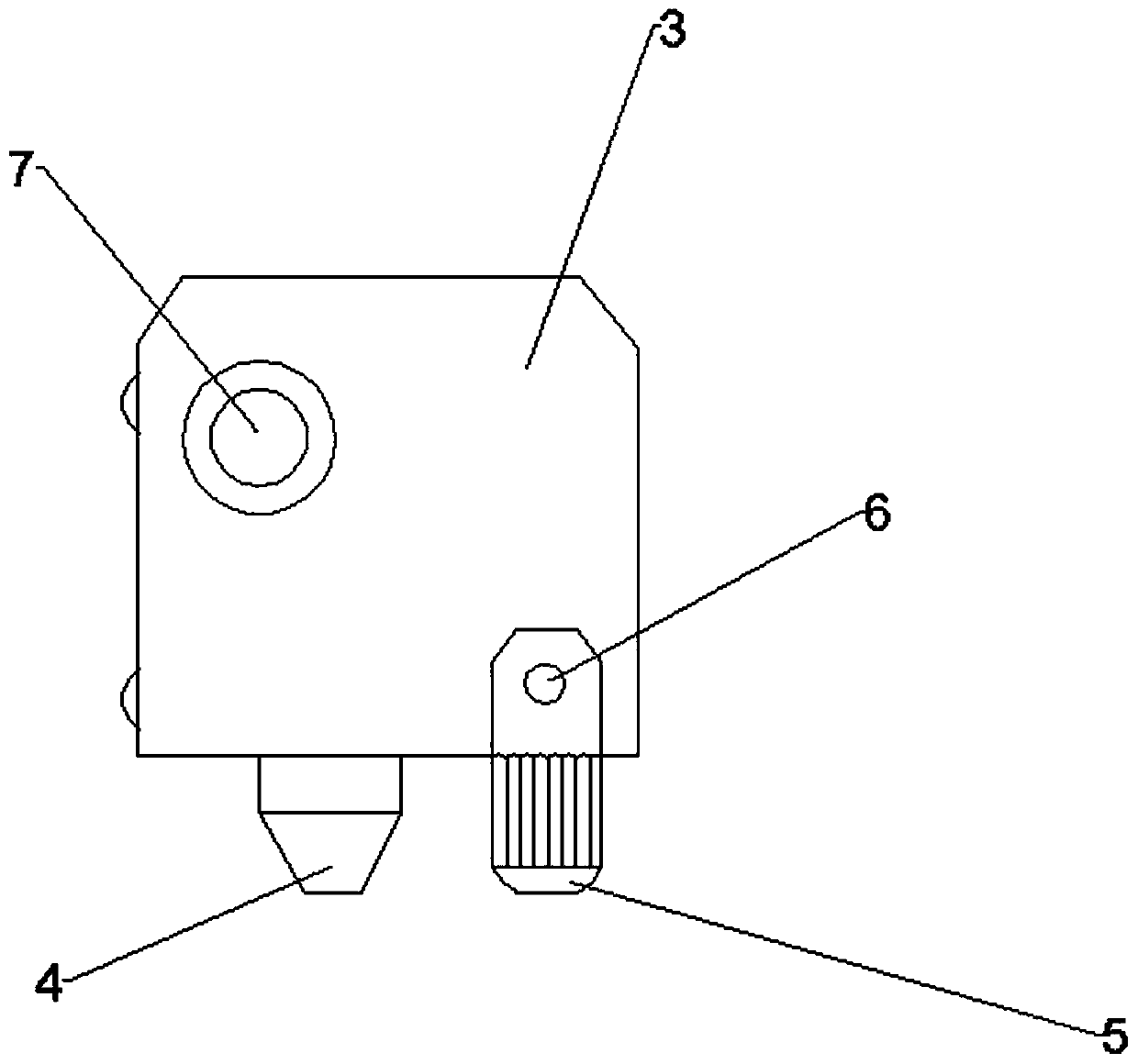 Device for detecting and adjusting hot bed platform in printing process of 3D printer