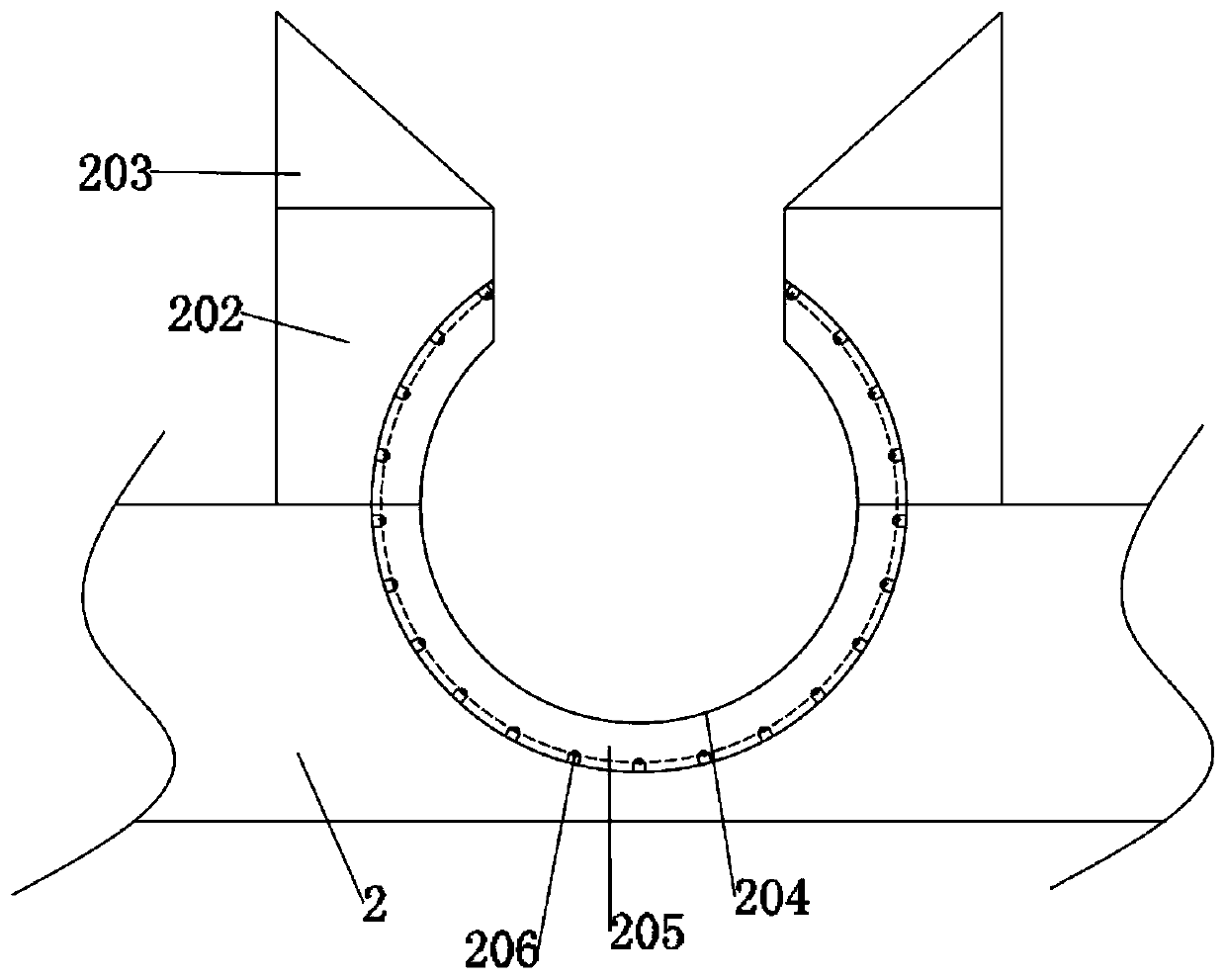 Multilayer coil cradle structure for automobile seat bushing production