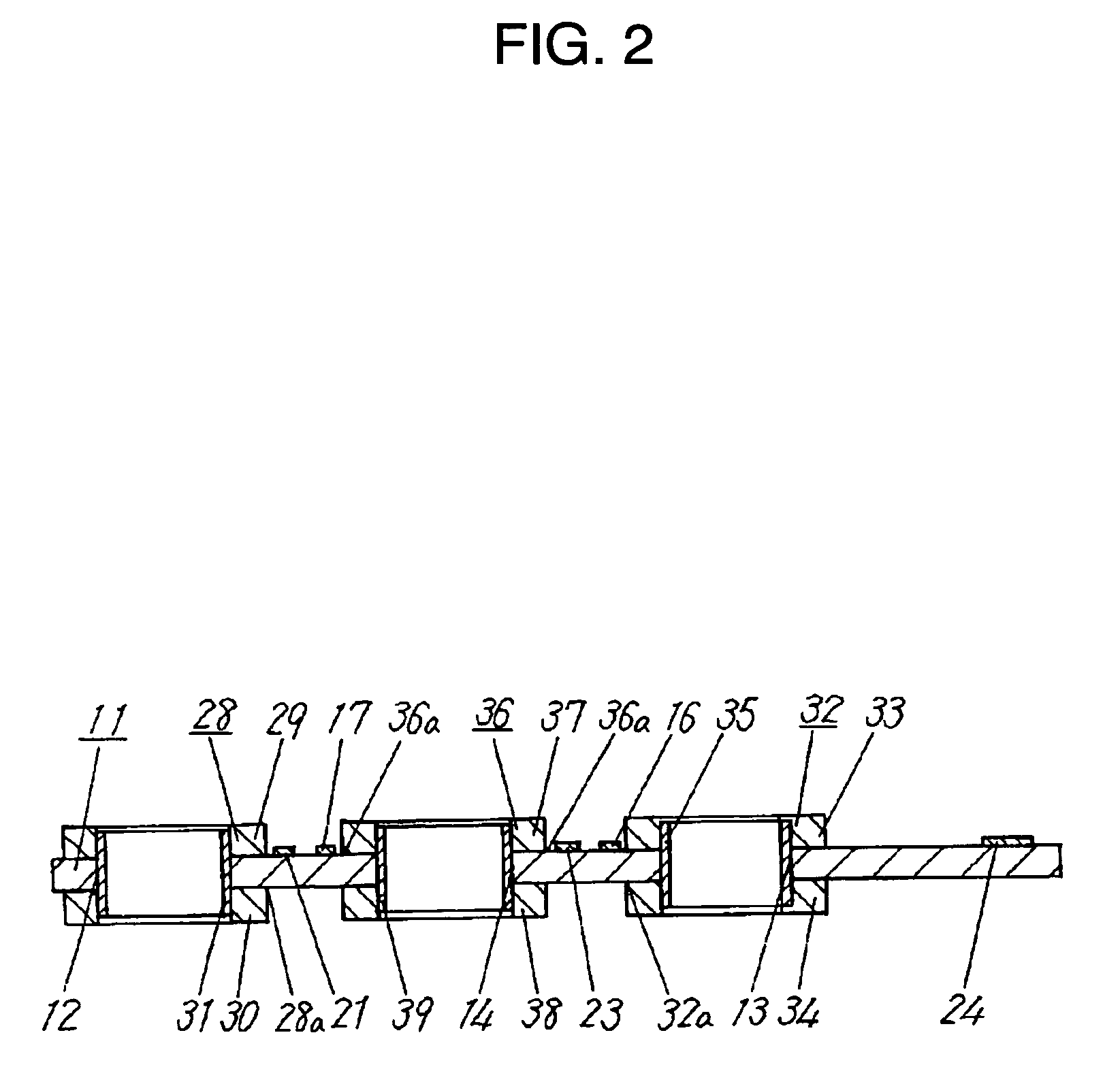 Strain sensor with fixing members