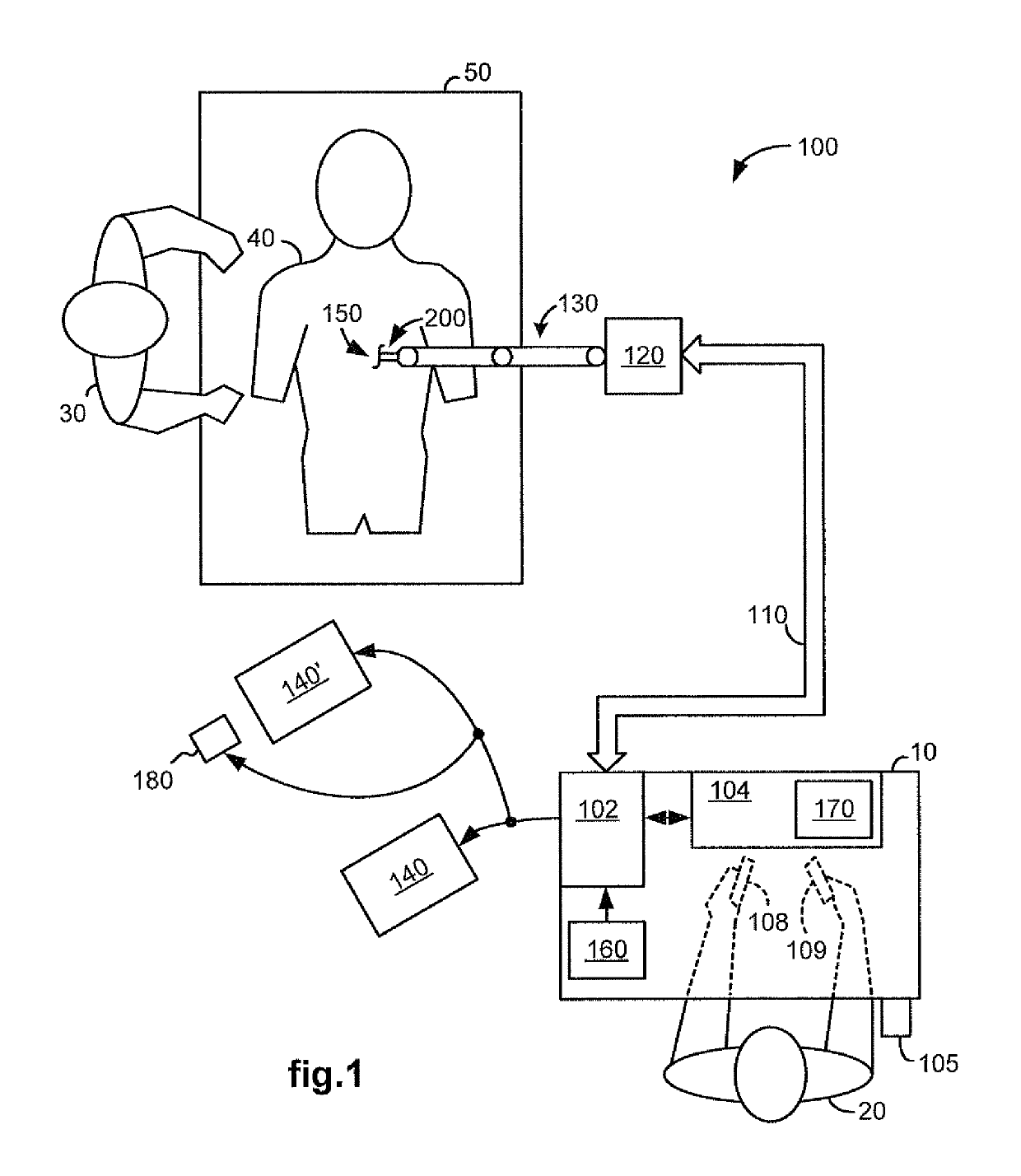 Medical robotic system providing an auxiliary view of articulatable instruments extending out of a distal end of an entry guide