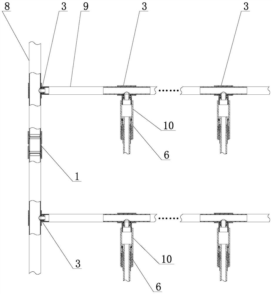 Fire-fighting pipeline mounting system and construction method