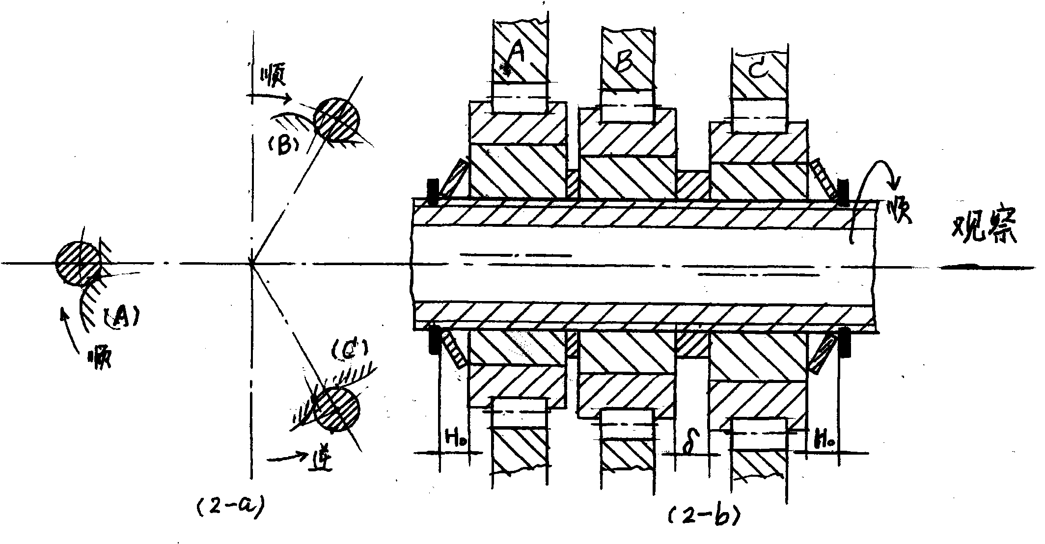 Three-piece type single-stage cycloid reducer of industrial robot