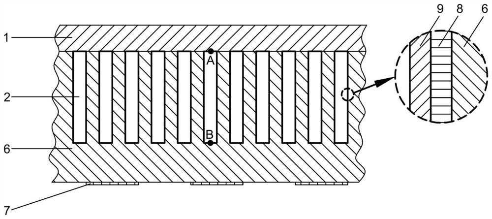 Flexible micro-chromatographic column with thin metal inner lining and preparation method thereof