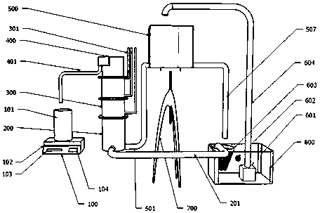 Novel device and method for testing permeability coefficient of permeable concrete