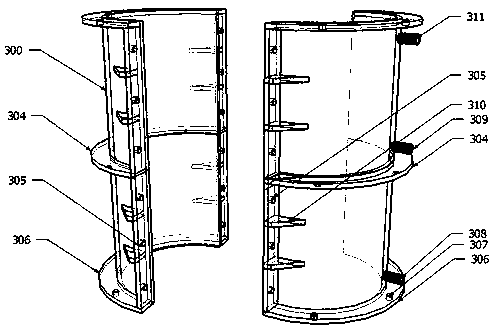 Novel device and method for testing permeability coefficient of permeable concrete