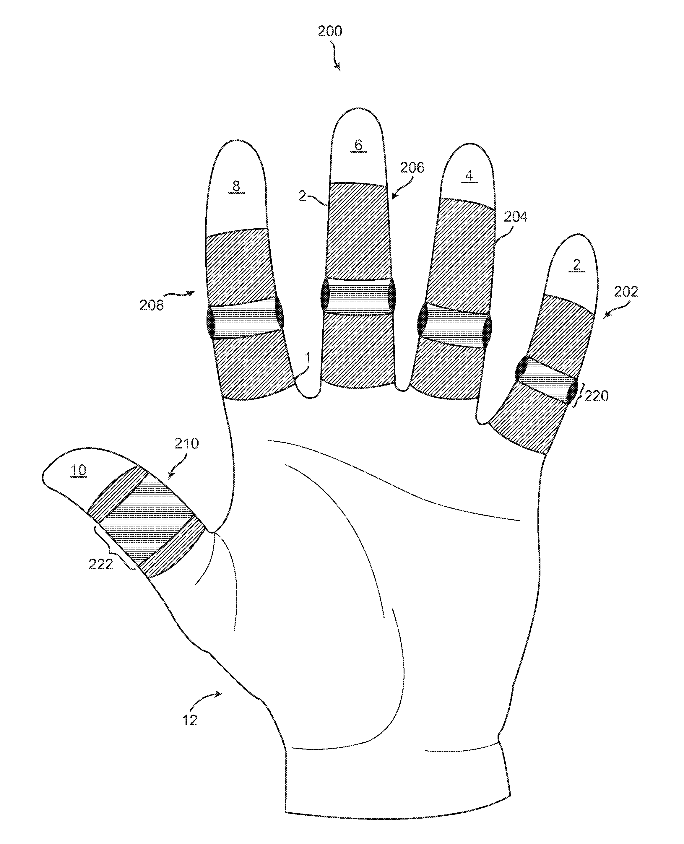 Athletic grip enhancing finger gloves