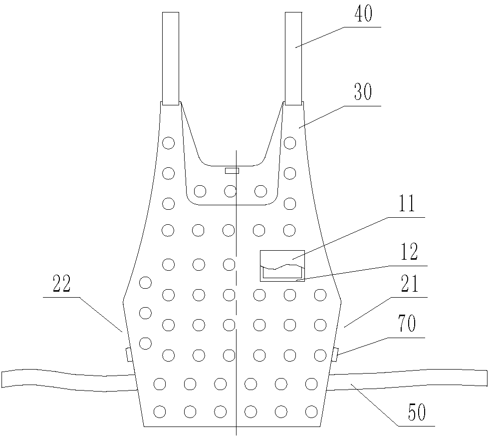 Vest-style restraint belt for patients with heart failure