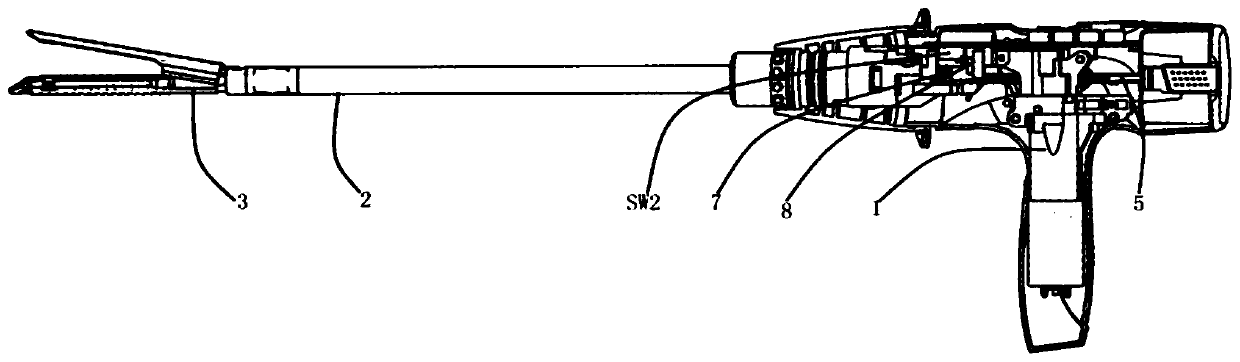 Automatic return device for electric anastomat and electric anastomat thereof