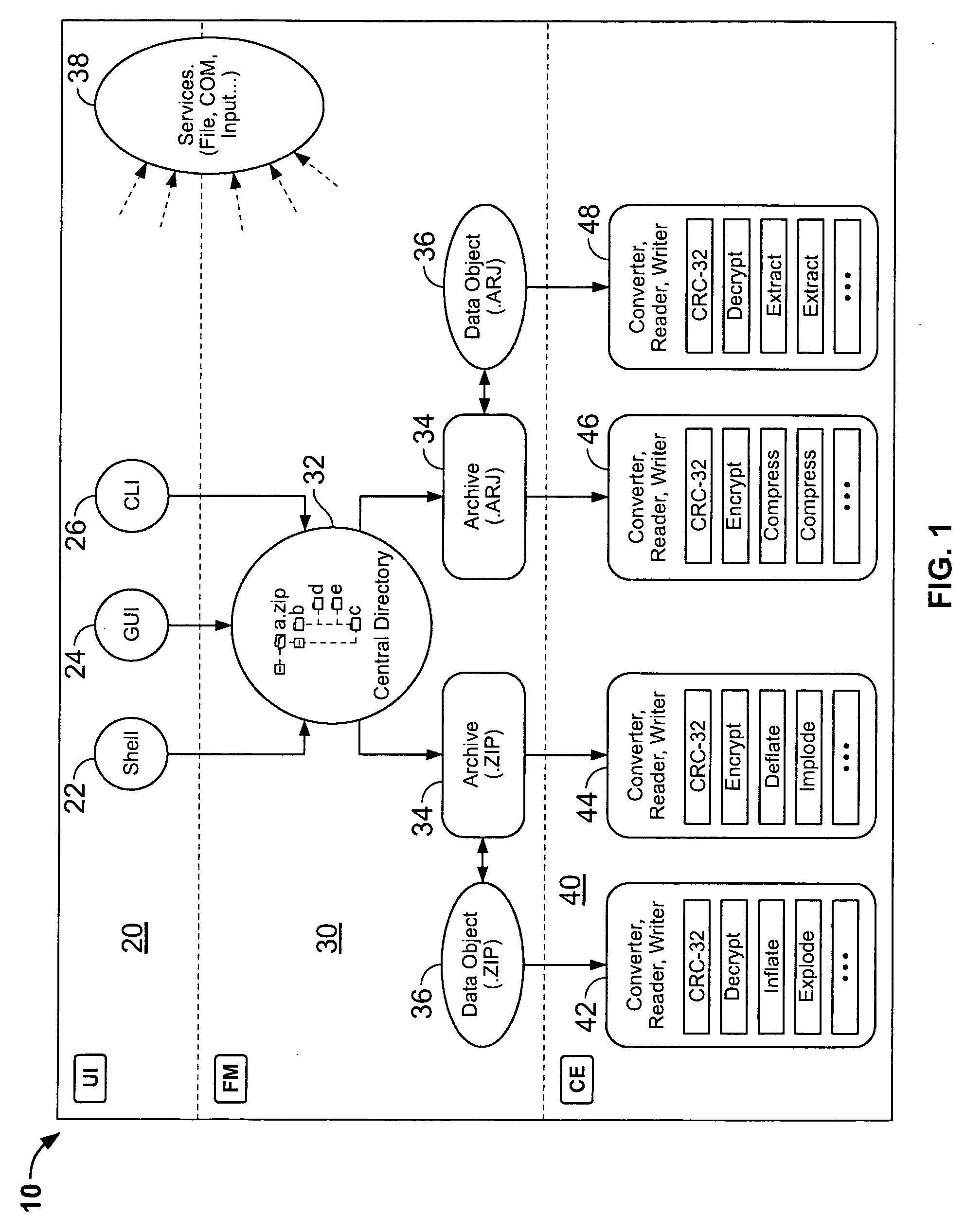 System and method for manipulating and managing computer archive files