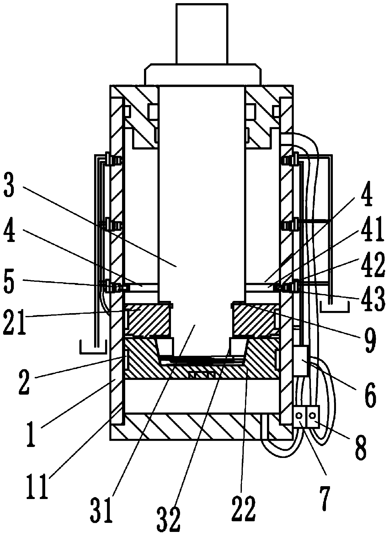 a hydraulic cylinder