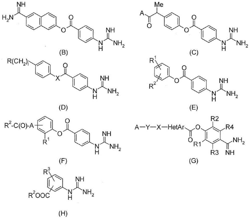 Guanidinobenzoic acid ester compound