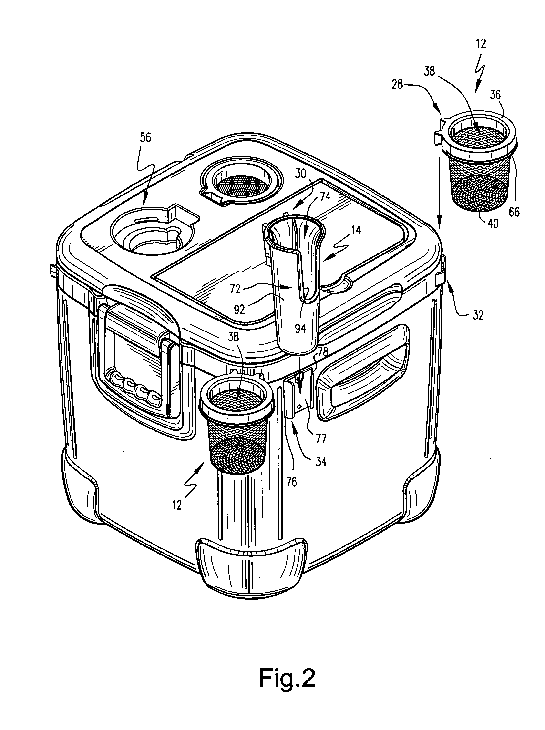 Insulated ice chest with accessory holders