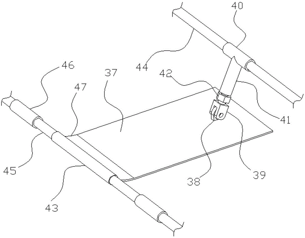 Balancing device and mustard harvesting device comprising same