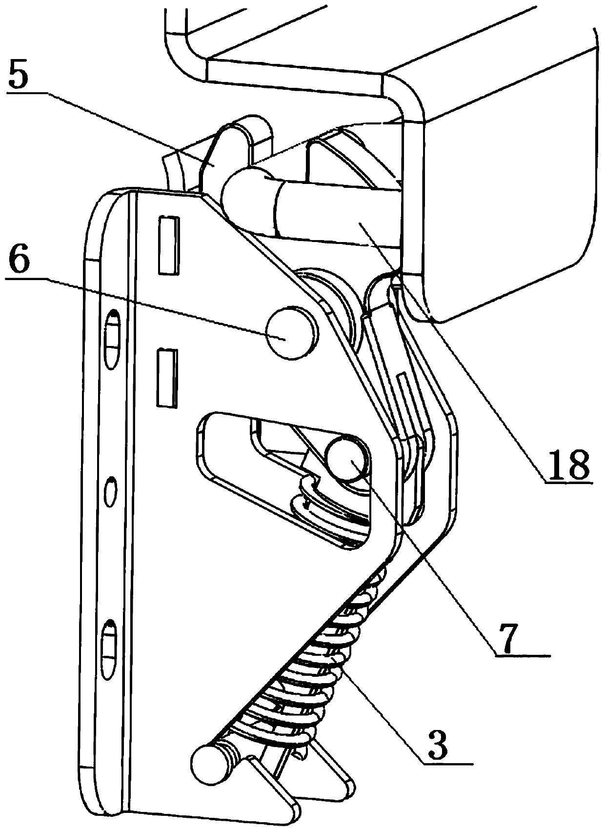 Spring lock and vehicle using spring lock