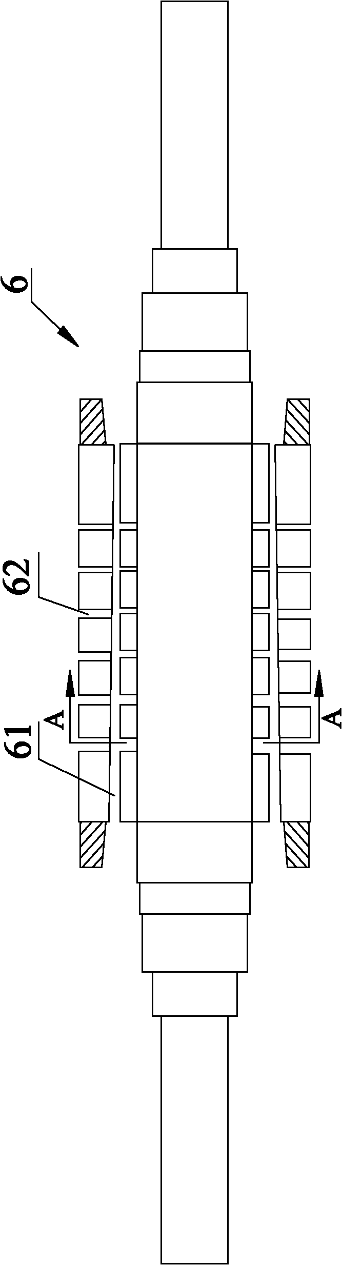 Motor air cooling structure and horizontal motor