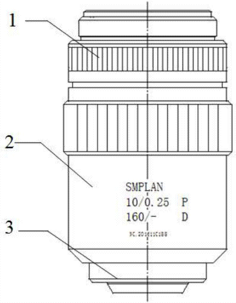 Modulated dispersion dyeing microscopic object lens