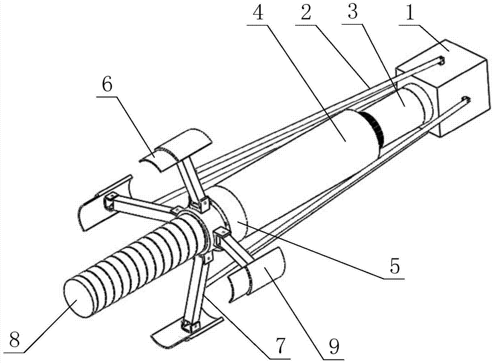 Non-contact hole diameter measuring device