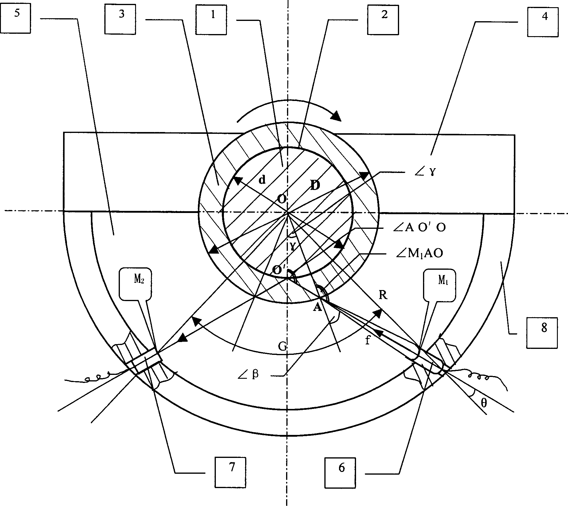 Nondestructive inspection method for electric insulator steel foot and cast zinc ring combined face