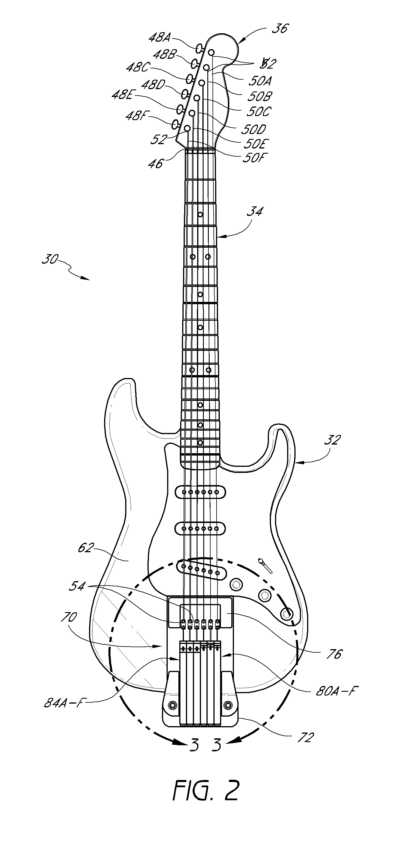 Stringed musical instrument using spring tension