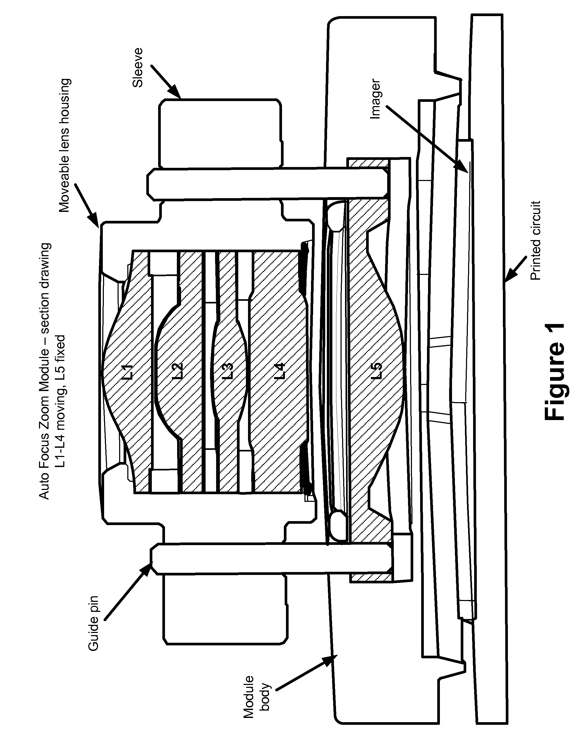 Camera module with compact sponge absorbing design