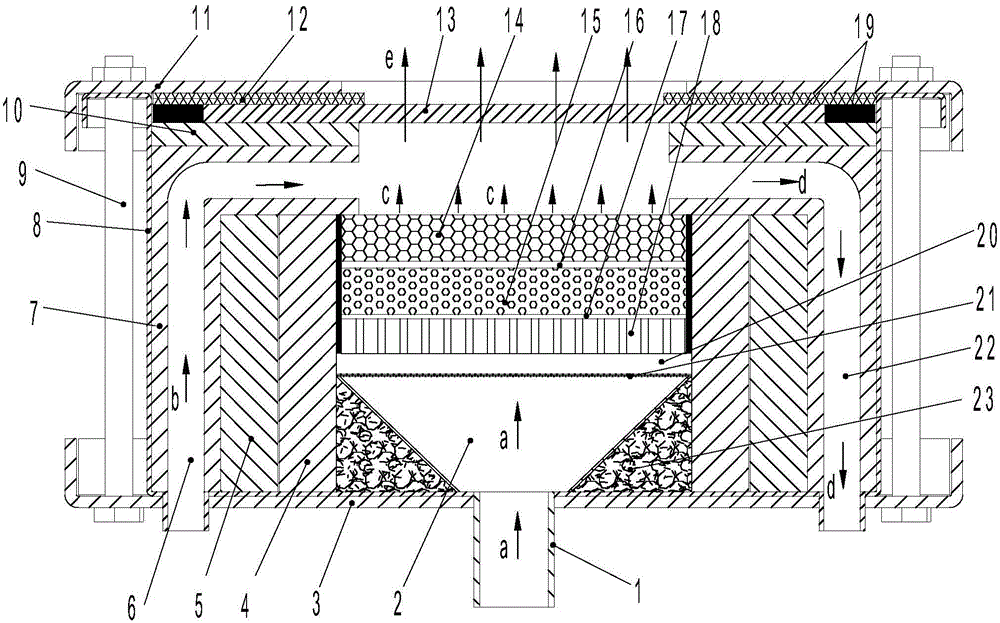 Fuel-gas-catalyzed flameless near-infrared indirect heating porous medium burner