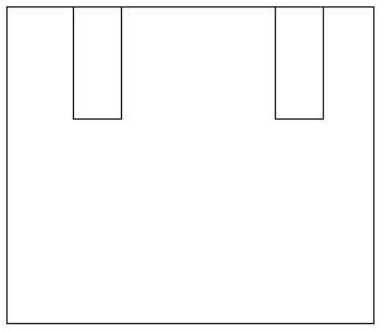 Diagonal through-flow square cell IGBT and manufacturing method thereof