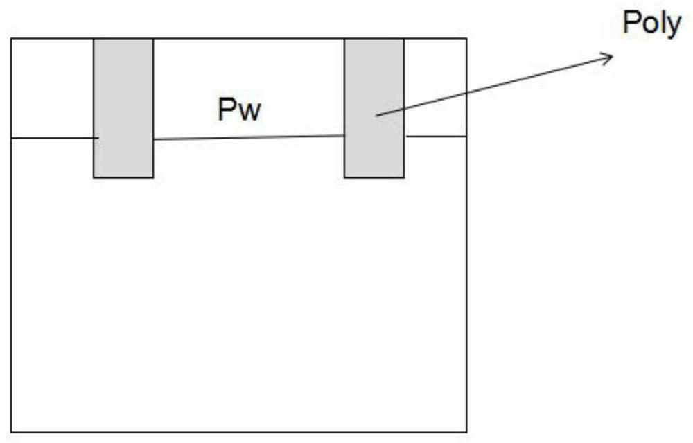 Diagonal through-flow square cell IGBT and manufacturing method thereof