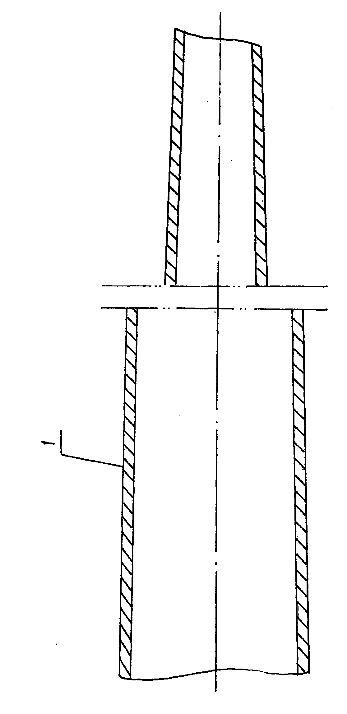 Integrated welding seam-free taper pipe