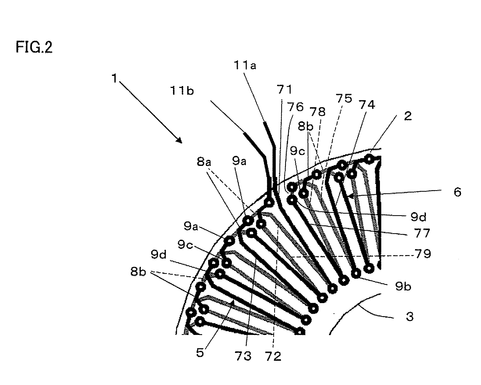 Alternating current detection coil